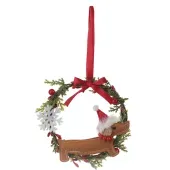 Enfeite Natal Pendente Guirlanda Cachorro Salsicha Cromus