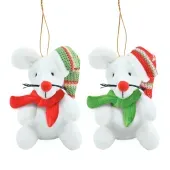 Enfeite Natal Pendente Rato Sortido Cromus