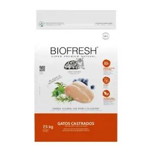 Ração Biofresh Gatos Castrados Frango
