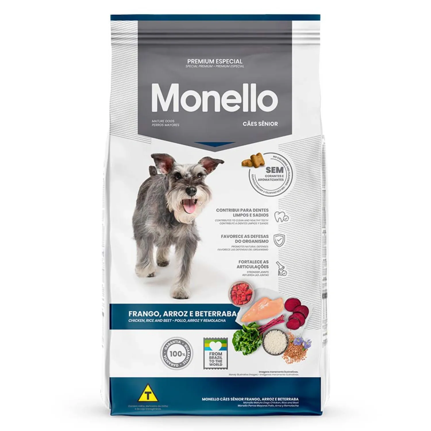 Racao-Monello-para-Caes-Senior-Frango-Arroz-e-Beterraba