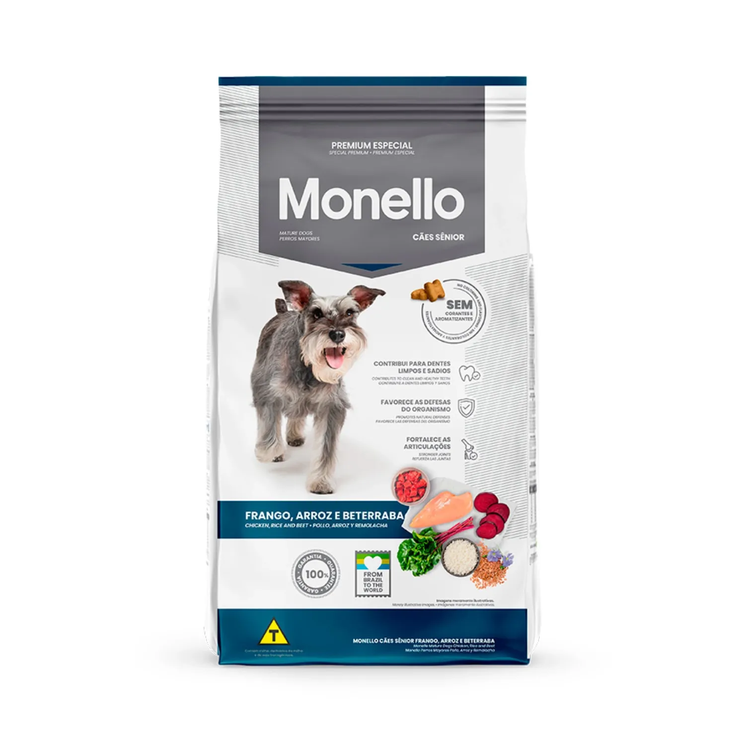 Racao-Monello-para-Caes-Senior-Frango-Arroz-e-Beterraba