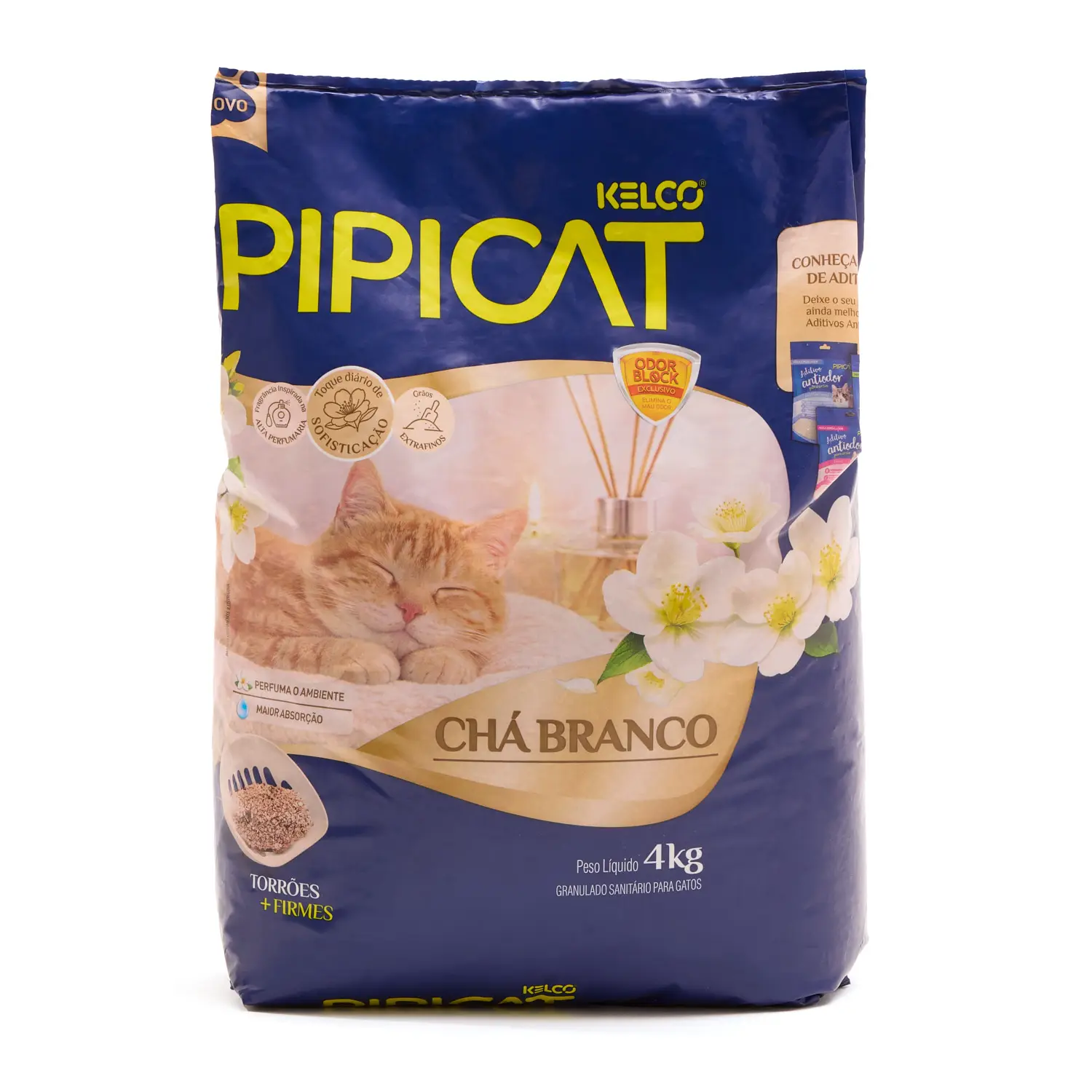Embalagem de Pipicat Chá Branco