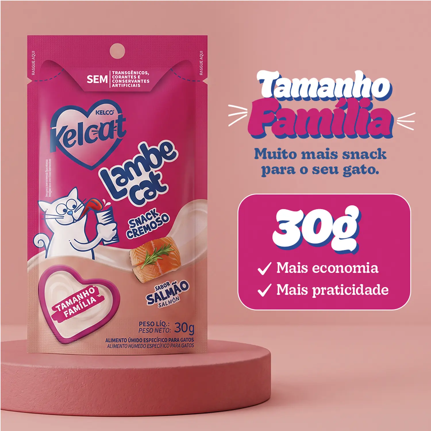 5-Petisco-Kelcat-para-Gatos-Lambe-Cat-Salmao-30g