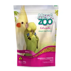 Ração Extrusada Megazoo para Calopsitas e Periquitos PM13 - 900 g