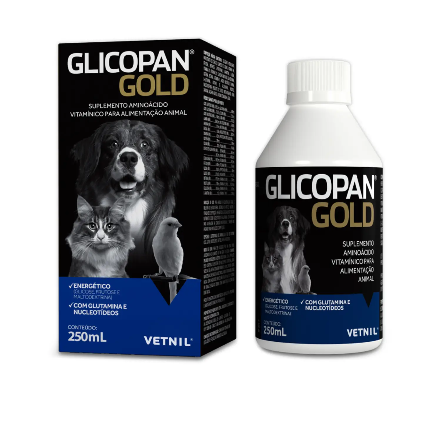 Glicopan Gold Suplemento de Vitaminas para Pets Vetnil