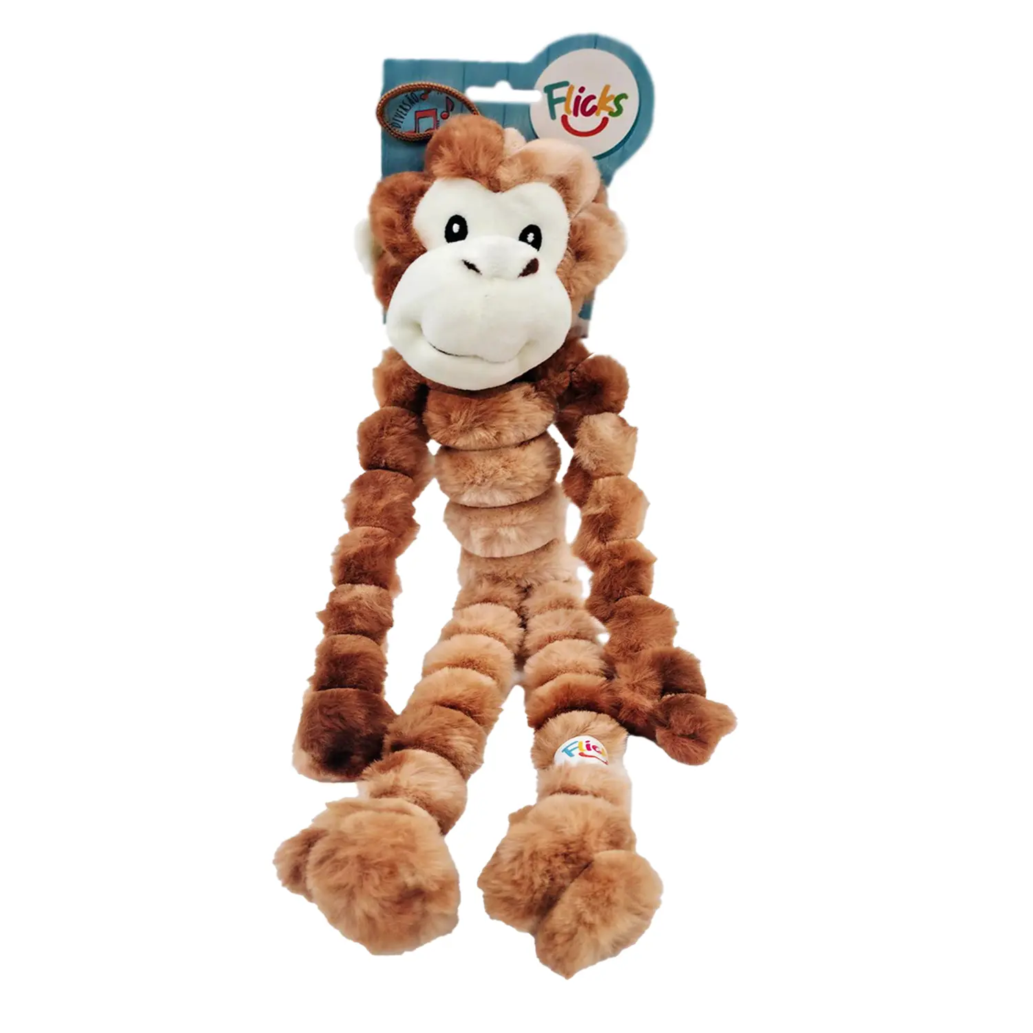 2-Brinquedo Pelucia Macaco Pernas Longas Flicks