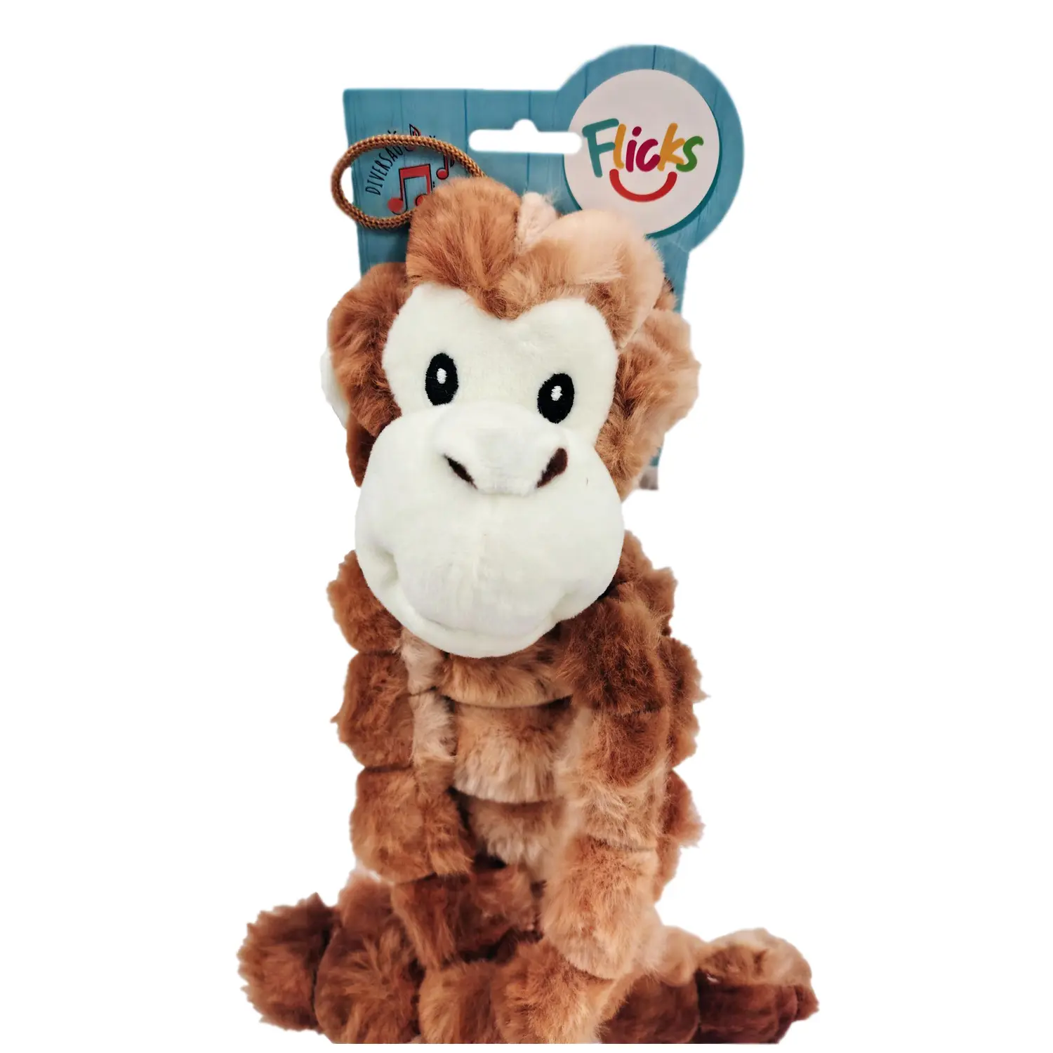 3-Brinquedo Pelucia Macaco Pernas Longas Flicks