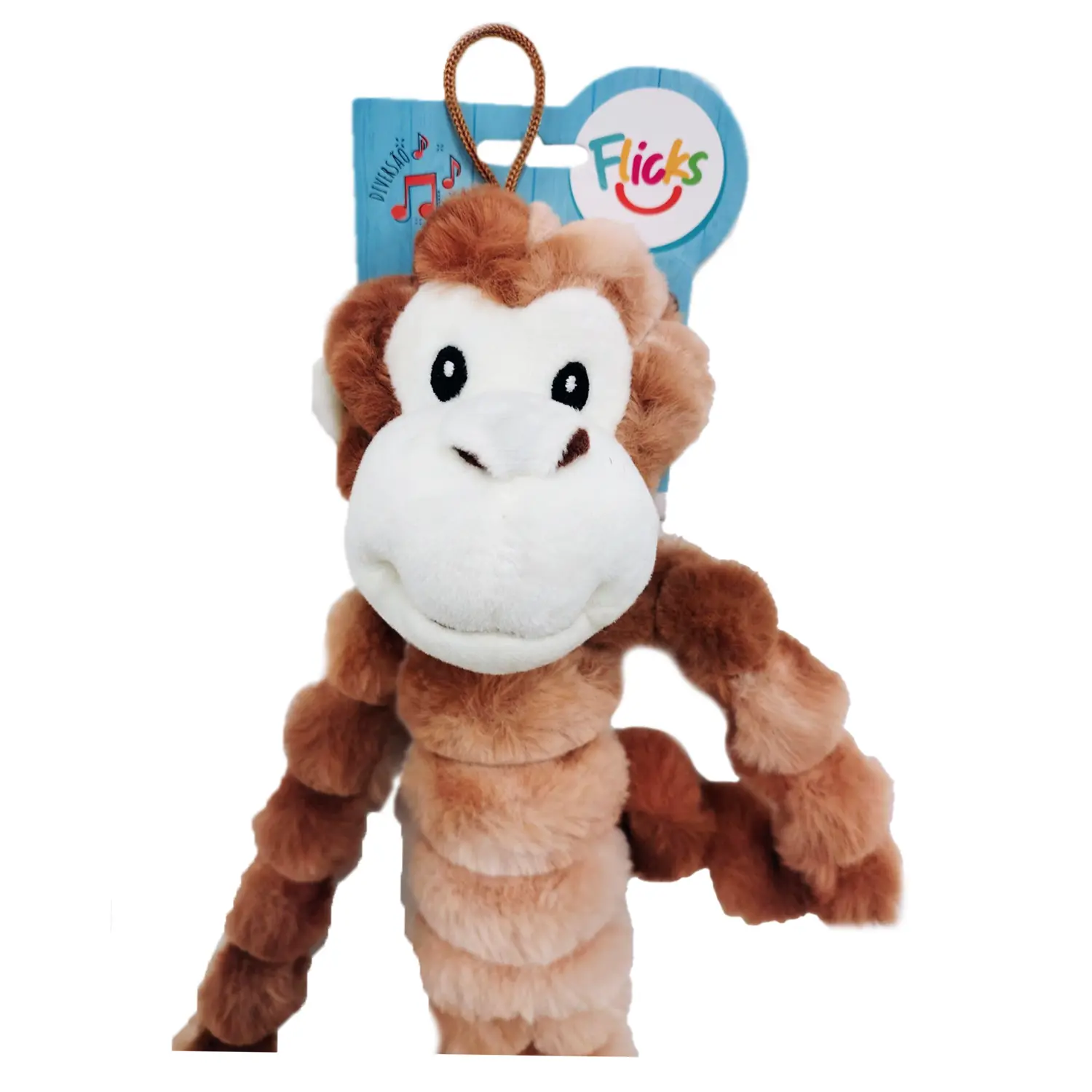 4-Brinquedo Pelucia Macaco Pernas Longas Flicks