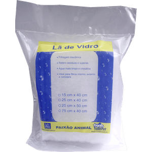 Lã de Vidro para Filtro de Aquário TudoPet