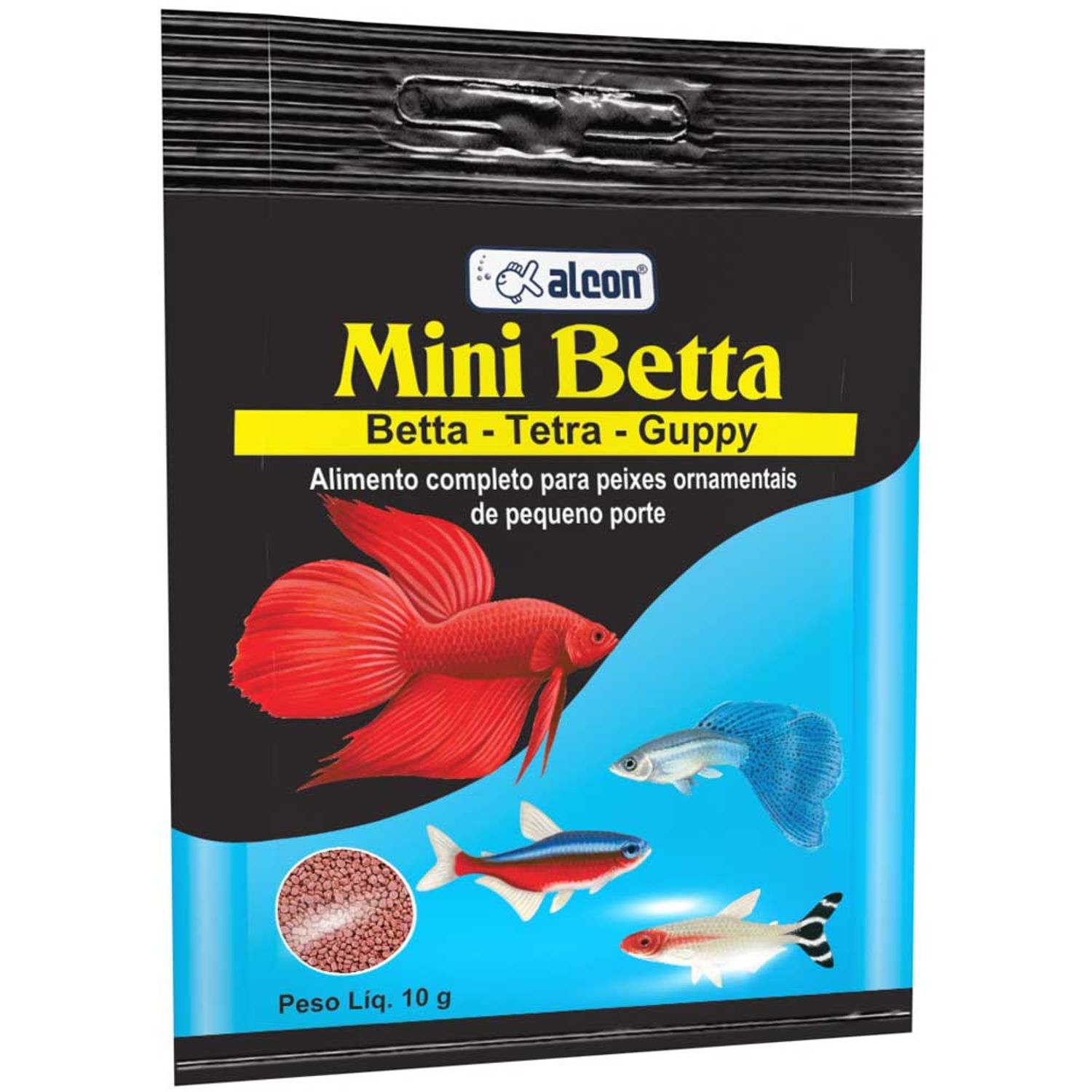 Ração Mini Betta Alcon 10 gramas
