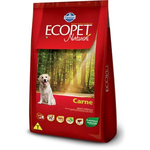 Ração Ecopet Natural Adulto Carne - 15kg