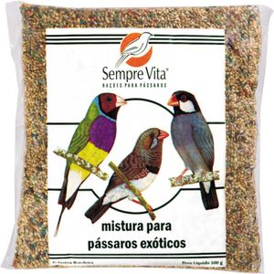 Mistura para Pássaros Exóticos Sempre Vita - 500 g