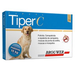 Tiper C para Cães acima 15 kg Pipeta Brouwer - Único