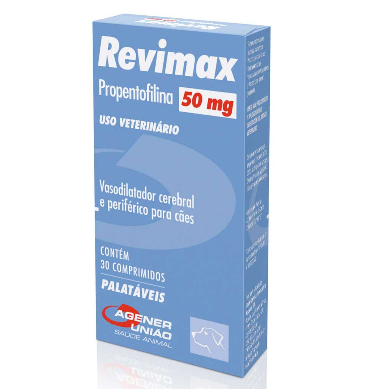 revimax propentofilina cães 50mg 30 comprimidos
