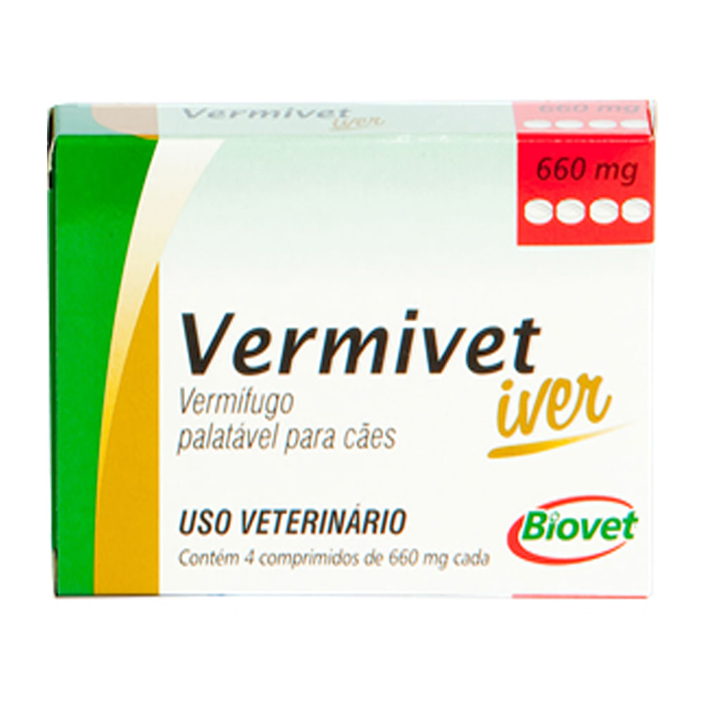 Vermífugo Vermivet Iver 660 mg Biovet