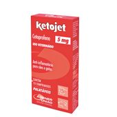 Ketojet 5mg Anti-inflamatório para Cães e Gatos