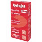 Ketojet 20mg Anti-inflamatório para Cães e Gatos