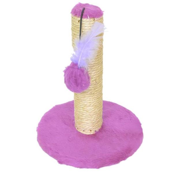 Arranhador Sisal Liso 1 Andar Rosa Único