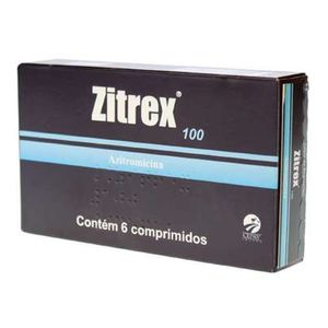 Zitrex 100mg com 6 comprimidos - Único