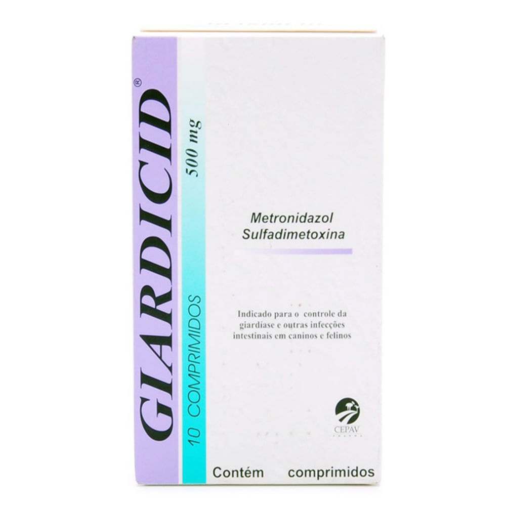 Giardicid 500mg para Cães e Gatos