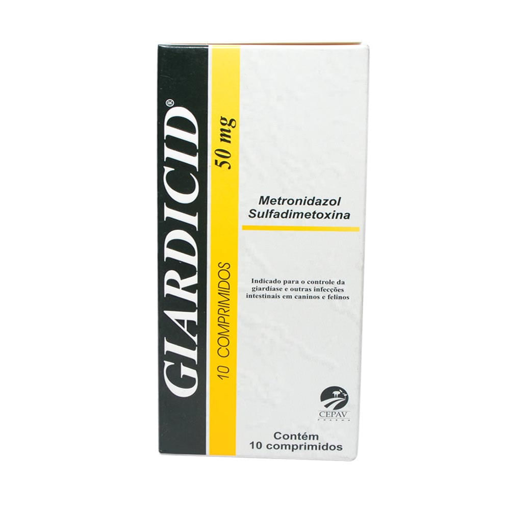 Giardicid 50mg para Cães e Gatos