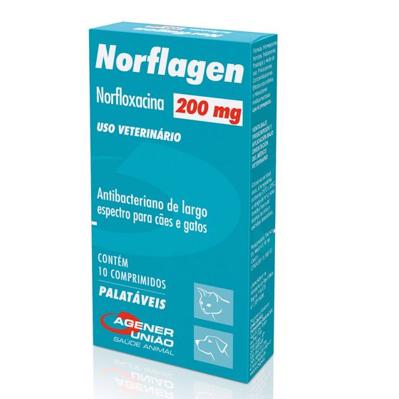 Antibiótico Norflagen Cães e Gatos 200 mg miniatura 2