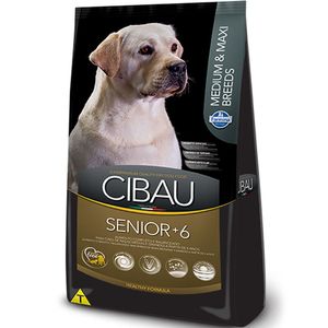 Ração Cibau Cães Senior +6 Raças Médias e Grandes - 12kg