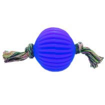 Bola-Borracha-Facetada-com-Corda-Azul-Art-Injet