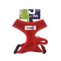 Guia-e-Peitoral-Confort-Vermelho-American-Pets
