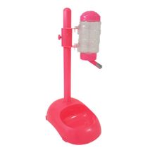 Bebedouro-e-Comedouro-com-Suporte-Rosa-Stilber