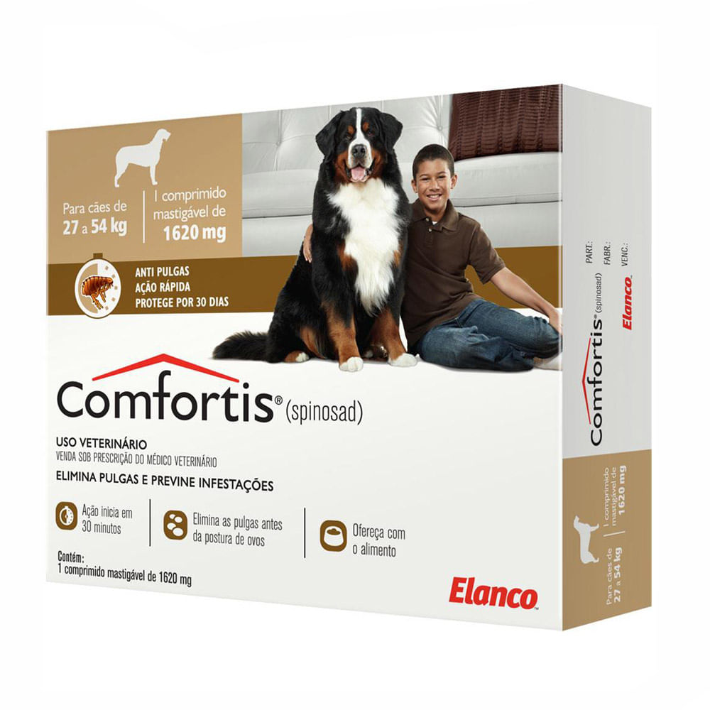Antipulgas Comfortis 1620 mg Cães de 27 a 54kg