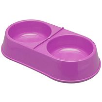 Comedouro-Plastico-Duplo-Grande-Rosa