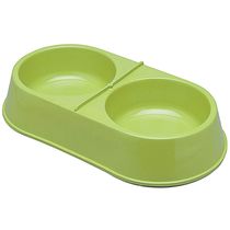 Comedouro-Plastico-Duplo-Grande-Verde