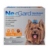 Nexgard Antipulgas e Carrapatos para Cachorros de 2 a 4kg com 1 tablete