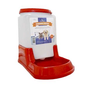 Bebedouro Prático Automático Cães e Gatos Vermelho Alvorada - Único
