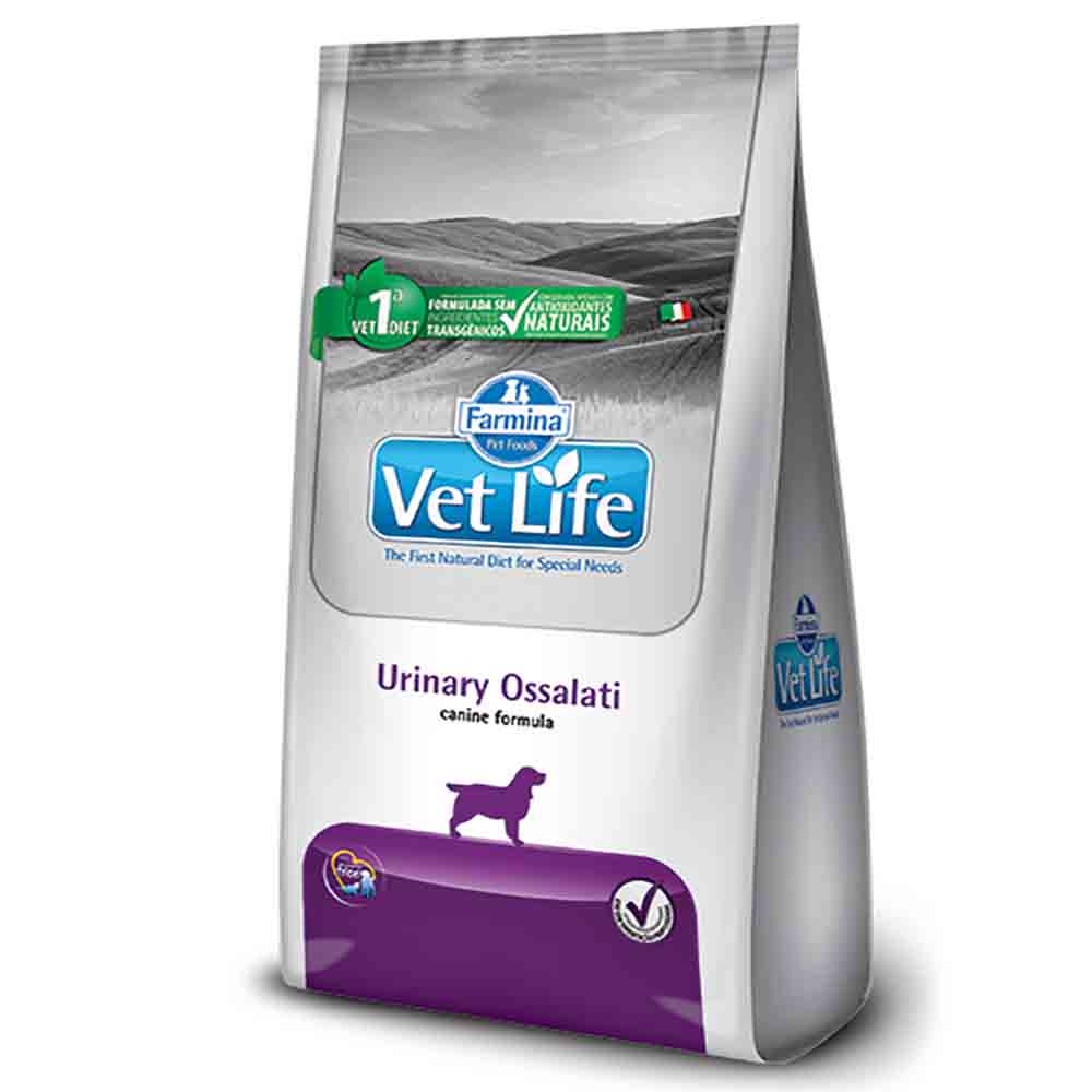 Ração Vet Life Natural Canine Urinary Ossalati