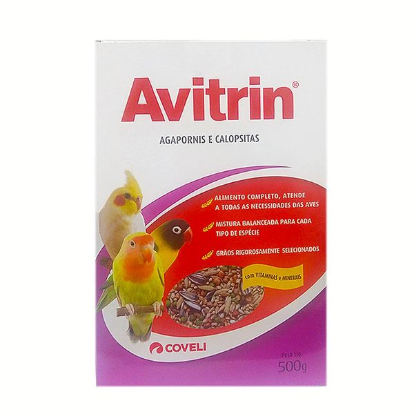 Ração Avitrin para Calopsita e Agapornis Coveli 500 g