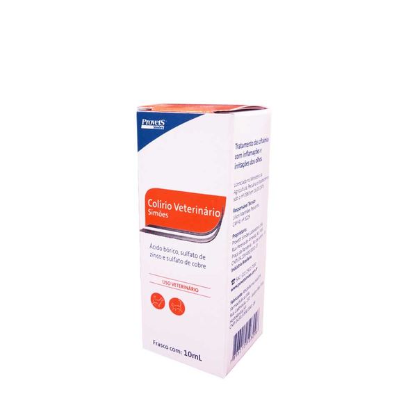 Colírio Veterinário Simões Cães e Gatos 10 ml