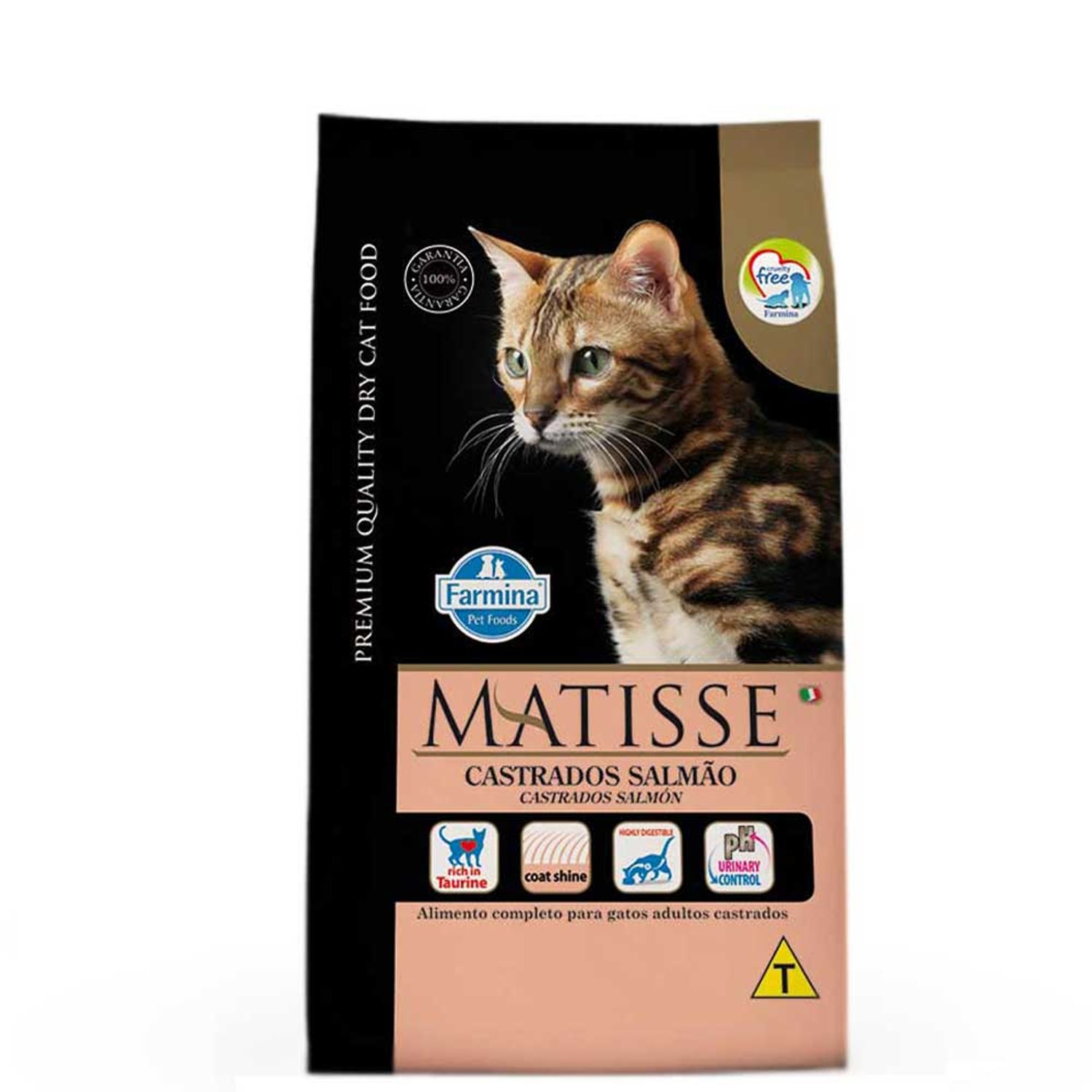 Ração Matisse Gatos Castrados Salmão