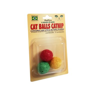 Bolinhas para Gato com CatNip PetPira com 3 unidades