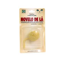 Novelo-de-La-com-CatNip-Amarelo-PetPira