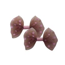 Enfeite-Lacinho-Bolinha-Bichinho-Chic-Marrom