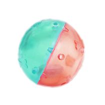 Bola-Oca-com-Chocalho-PVC-Verde-e-Rosa-Art-Injet