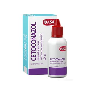 Antifúngico Cetoconazol Suspensão Oral 20% Ibasa - 20 ml