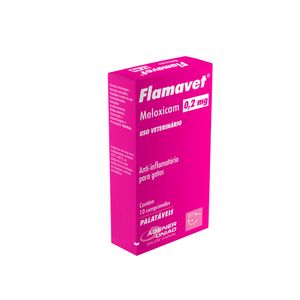 Anti-inflamatório Flamavet 0,2mg Gatos - 10 comprimidos