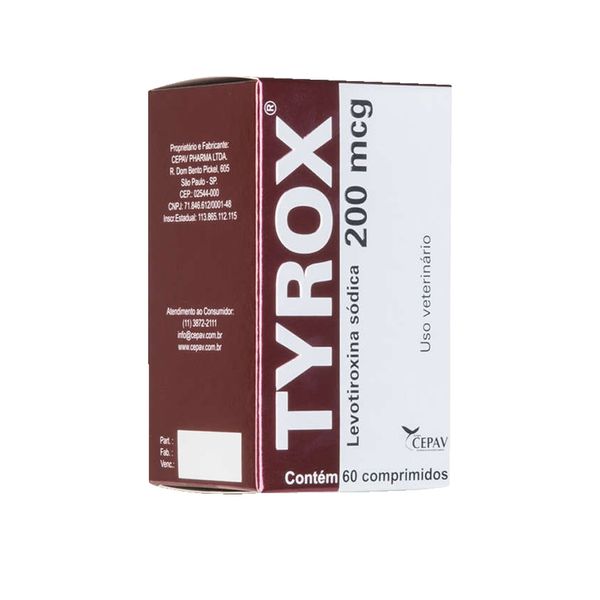 Tyrox 200 mg Repositor Hormonal 60 comprimidos