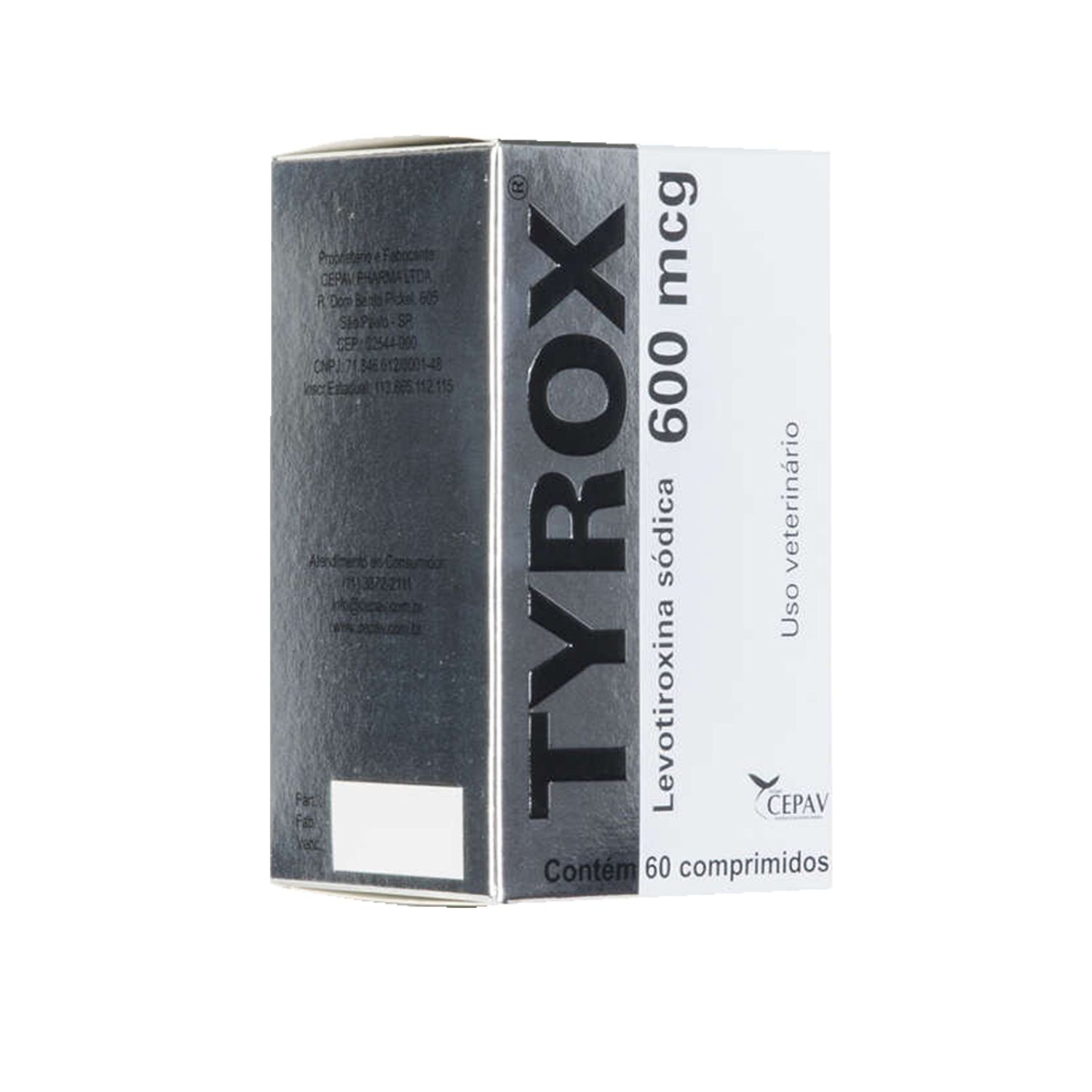 Repositor Hormonal Tyrox 600 mcg