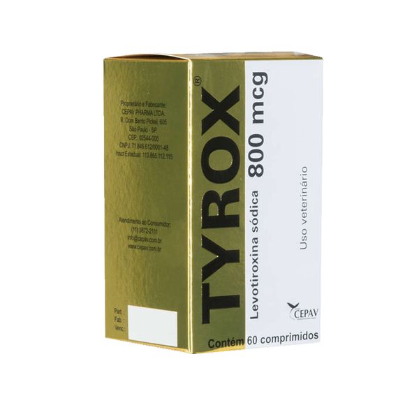 Tyrox 800 mg Repositor Hormonal 60 comprimidos