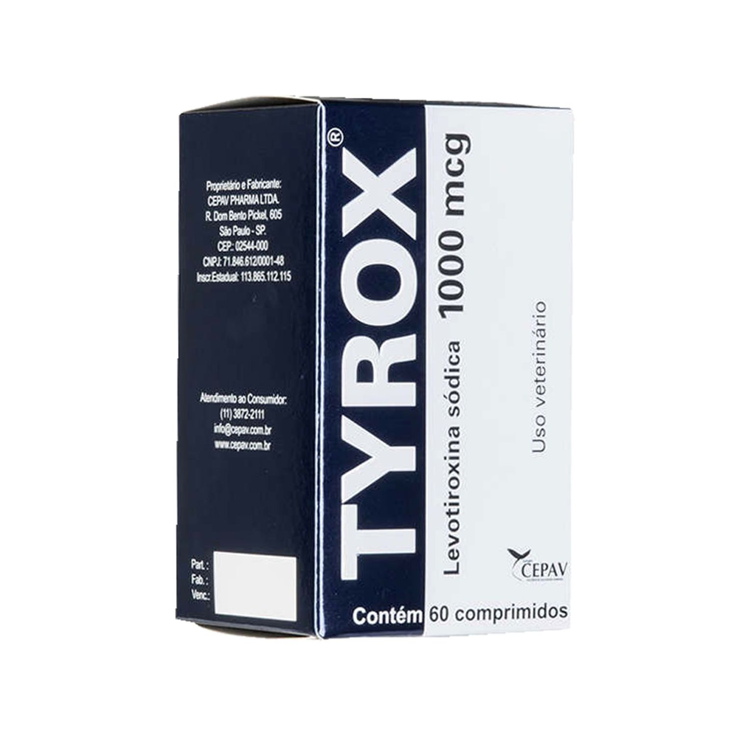 Repositor Hormonal Tyrox 1000 mg