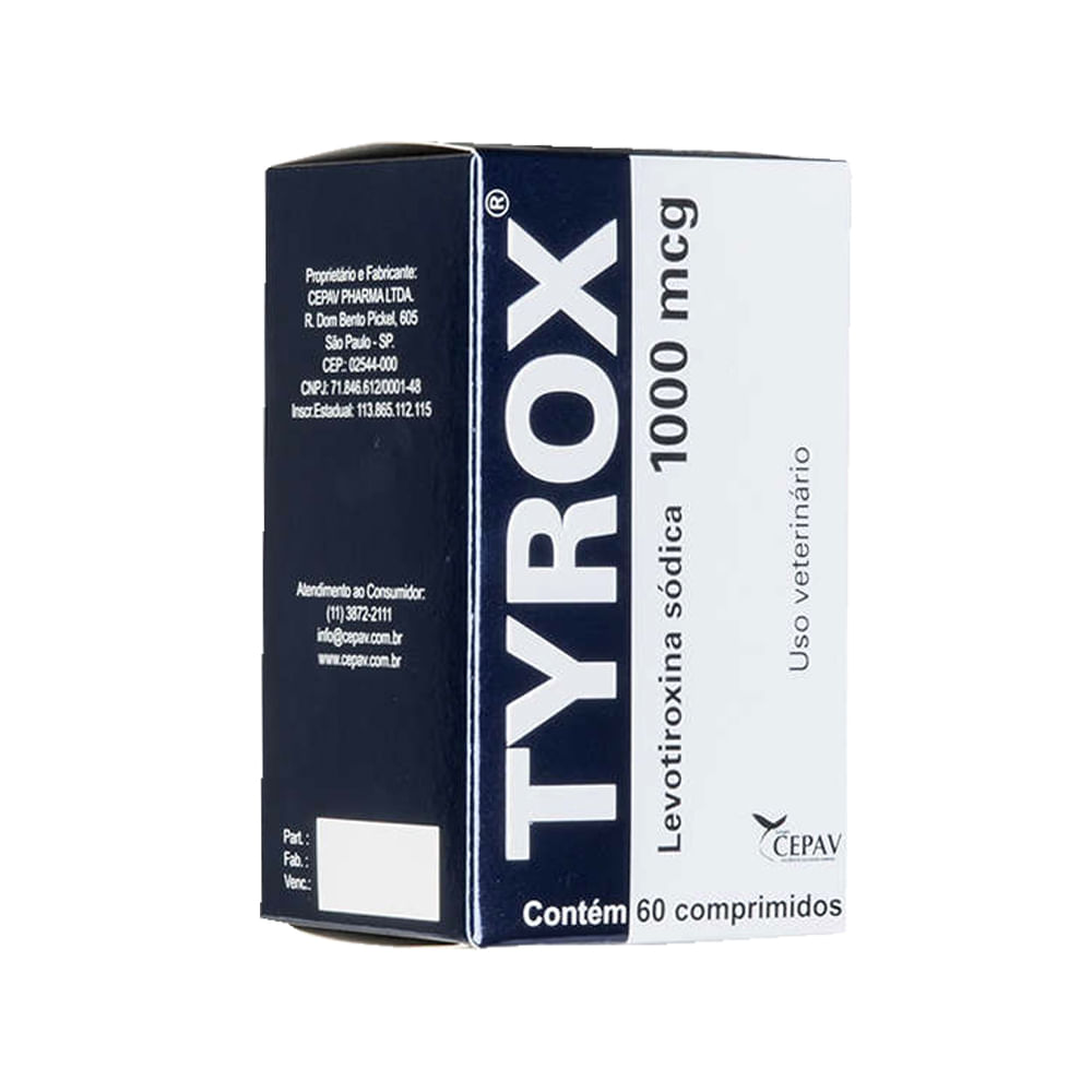 Repositor Hormonal Tyrox 1000 mcg
